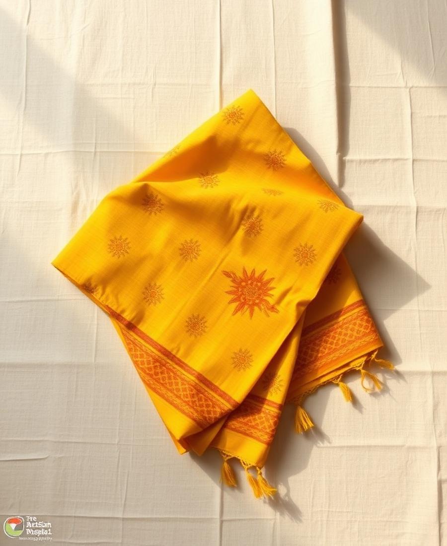 Mustard Handloom Cotton